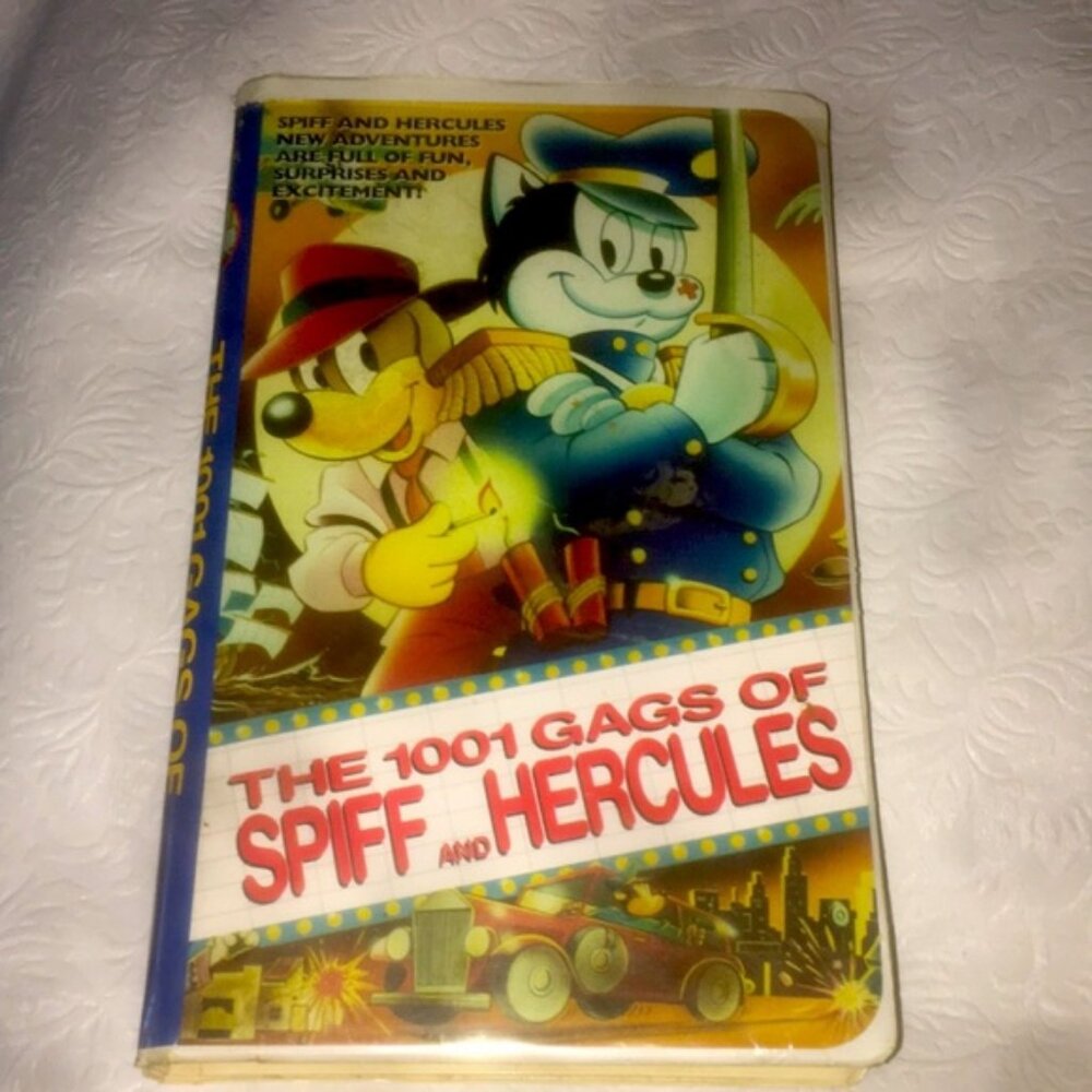 Vintage 1994 The 1001 Gags of Spiff and Hercules VHS#2604